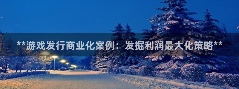 新宝gg娱乐创造奇迹登录官网：**游戏发行商业化案例：发掘利润最大化策略**