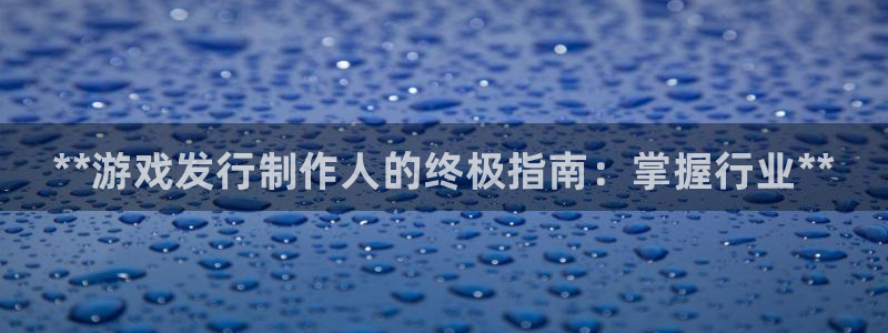 新宝gg创造奇迹登录首页：**游戏发行制作人的终极指南：掌握行业**